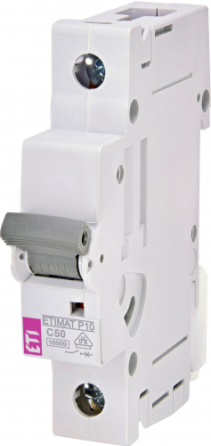 Автоматический выключатель ETI ETIMAT P10 1p C50 (275001104) - фото 1
