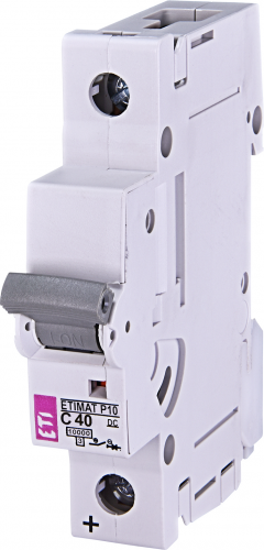 Автоматический выключатель ETI ETIMAT P10-DC 1p C40 (264001106) - фото 1