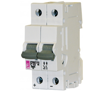 Автоматичний вимикач ETI ETIMAT P10-DC 2p C10 (261021107)