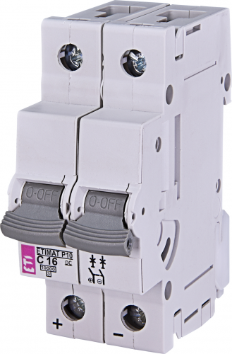 Автоматичний вимикач ETI ETIMAT P10-DC 2p C16 (261621105) - фото 1