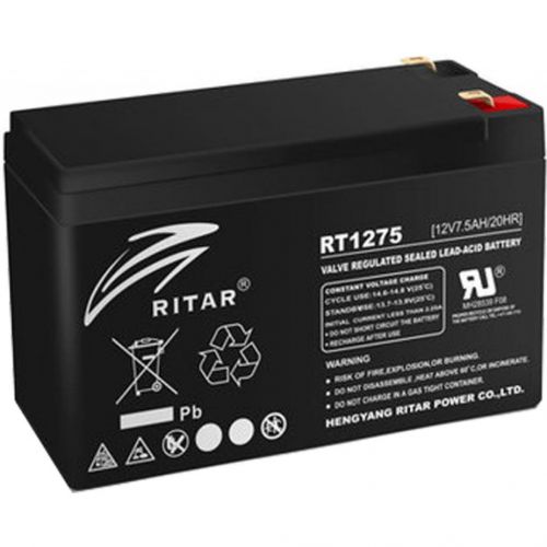 Аккумуляторная батарея RITAR RT1275B 12V 7.5Ah (8221) - фото 1