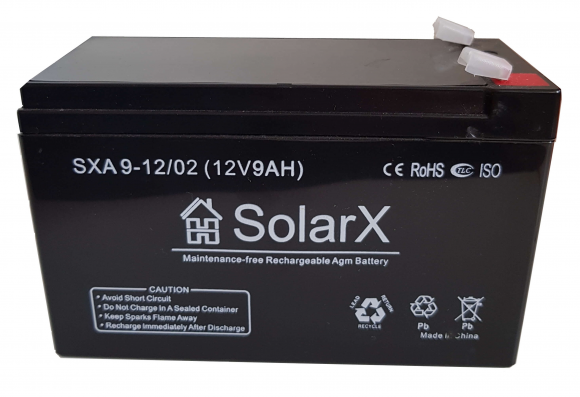 Аккумуляторная батарея SolarX SXA9-12 (12V 9Ah) - фото 1