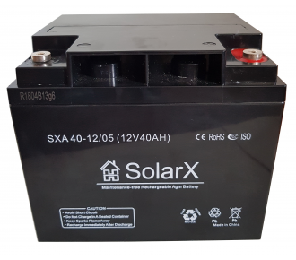Аккумуляторная батарея SolarX SXA40-12 (12V 40Ah)