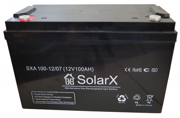 Аккумуляторная батарея SolarX SXA100-12 (12V 100Ah) - фото 1