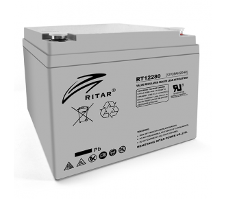 Акумуляторна батарея RITAR RT12280 12V 28Ah (9092)