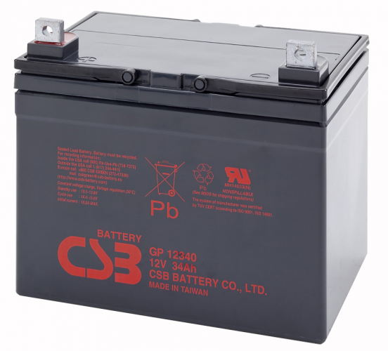 Аккумуляторная батарея CSB GP12340 12V 34Ah (5669) - фото 1