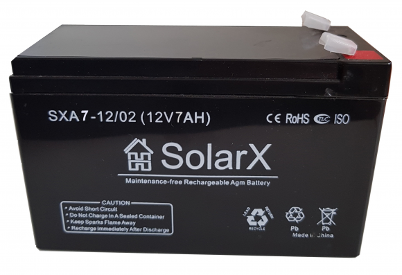 Аккумуляторная батарея SolarX SXA7-12 (12V 7Ah) - фото 1