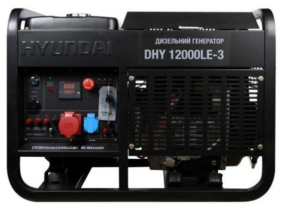 Генератор дизельный HYUNDAI DHY 12000LE-3 - фото 2