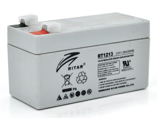 Аккумуляторная батарея RITAR RT1213, 12V 1,3Ah (9091) - фото 1