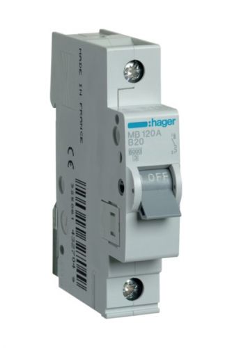 Автоматический выключатель Hager 1P 6kA B-25A 1M (MB125A) - фото 1