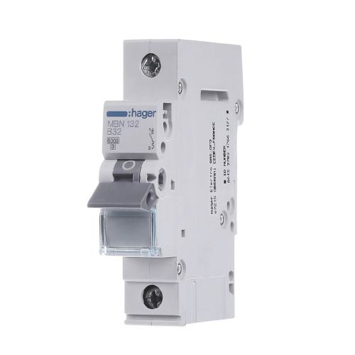 Автоматический выключатель Hager 1P 6kA B-32A 1M (MBN132) - фото 1