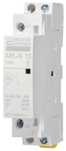Модульний пускач Аско MK-N 1P 16A 1NO - фото 2