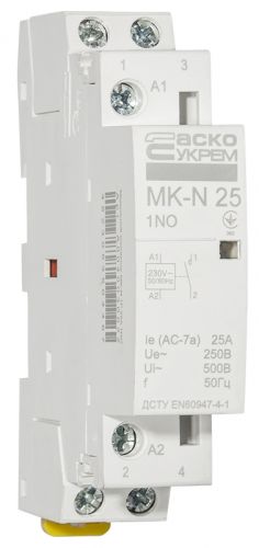 Модульный пускатель Аско MK-N 1P 25A 1NO (A0040030022) - фото 4