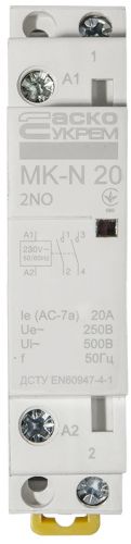 Модульный пускатель Аско MK-N 2P 20A 2NO (A0040030024) - фото 1