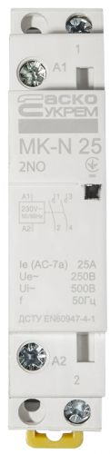 Модульный пускатель Аско MK-N 2P 25A 2NO (A0040030025) - фото 1