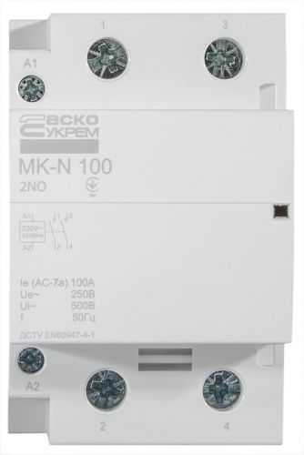 Модульный пускатель Аско MK-N 2P 100A 2NO (A0040030038) - фото 1