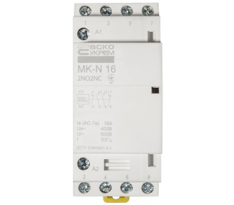 Модульний пускач Аско MK-N 4P 16A 2NO2NC
