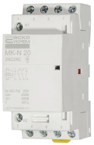 Модульний пускач Аско MK-N 4P 20A 2NO2NC - фото 4
