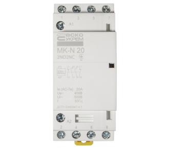 Модульний пускач Аско MK-N 4P 20A 2NO2NC