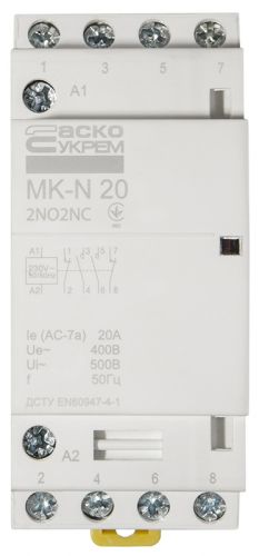 Модульний пускач Аско MK-N 4P 20A 2NO2NC - фото 1