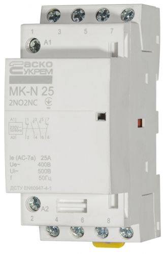 Модульный пускатель Аско MK-N 4P 25A 2NO2NC (A0040030030) - фото 2