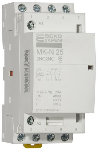 Модульный пускатель Аско MK-N 4P 25A 2NO2NC (A0040030030) - фото 4