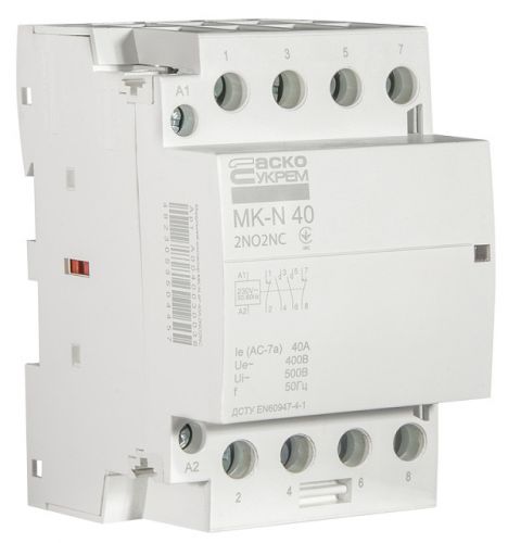Модульний пускач Аско MK-N 4P 40A 2NO2NC - фото 2