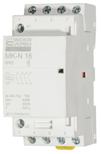 Модульний пускач Аско MK-N 4P 16A 4NO - фото 4