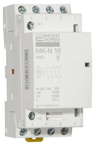 Модульний пускач Аско MK-N 4P 16A 4NO - фото 2