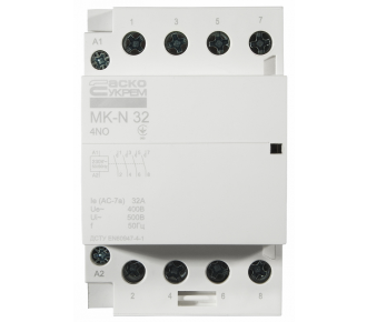 Модульний пускач Аско MK-N 4P 32A 4NO