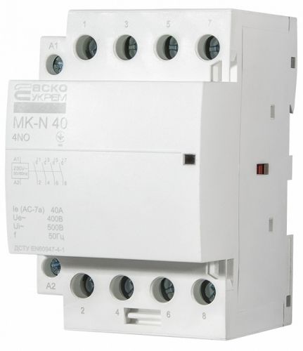 Модульний пускач Аско MK-N 4P 40A 4NO - фото 2