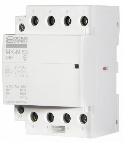 Модульный пускатель Аско MK-N 4P 63A 4NO (A0040030034) - фото 2