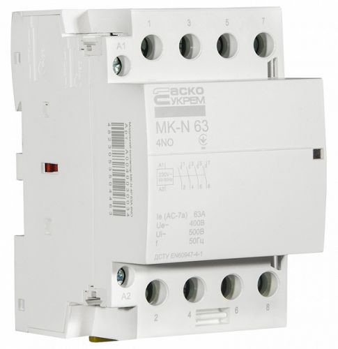 Модульный пускатель Аско MK-N 4P 63A 4NO (A0040030034) - фото 3