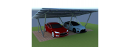 Солнечная зарядная станция 10 кВт + навес на 2 автомобиля - фото 1