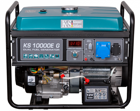 Генератор бензиново-газовый Konner&amp;Sohnen KS 10000E G - фото 1