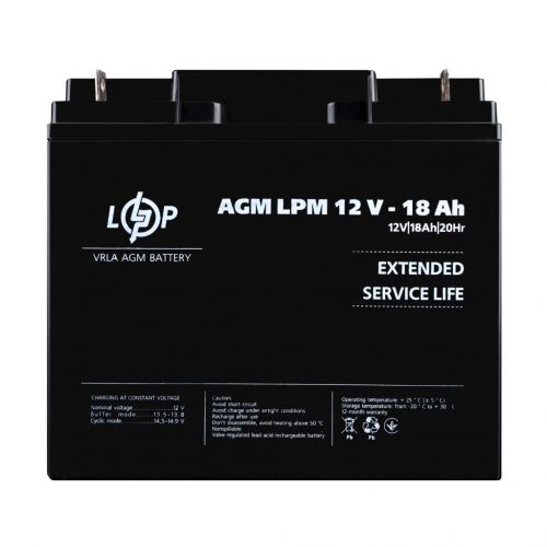 Аккумуляторная батарея LogicPower LPM 12V 18Ah - фото 1