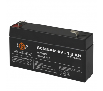 Акумуляторна батарея LogicPower LPM 6V 1,3Ah