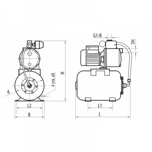 Насосная станция Rudes AUJS 100/24L - фото 3