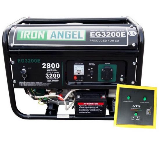 Генератор бензиновий IRON ANGEL EG3200Е ATS - фото 1