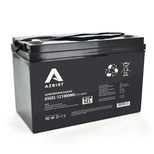 Аккумуляторная батарея Azbist GEL AZGEL-121000M8 (1332) - фото 1