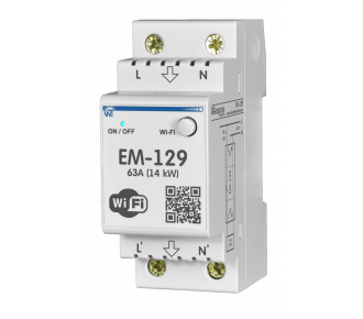 Реле контроля напряжения Новатек ЕМ-129 с функцией WI-FI (NTRN129S0)