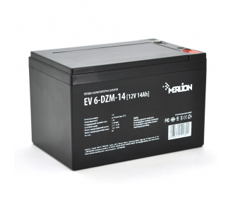Аккумуляторная батарея тяговая MERLION EV 6-DZM-14, 12V 14Ah M5 (болт) (10280)