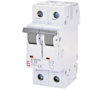 Автоматичний вимикач ETI ETIMAT 6 2p D 10A (2163514)