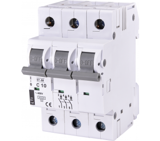 Автоматичний вимикач ETI ETIMAT 4,5 ST-68 3p C 10A (2185314)