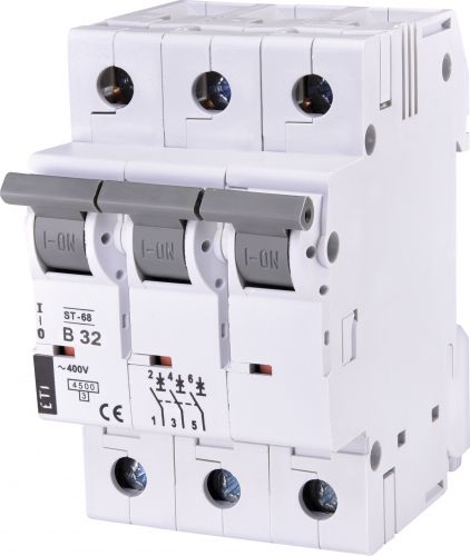Автоматичний вимикач ETI ETIMAT 4,5 ST-68 3p B 32A (2175319) - фото 1