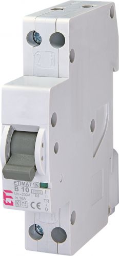 Автоматичний вимикач ETI ETIMAT 6 1p N (1мод.) B 10A (2191102) - фото 1