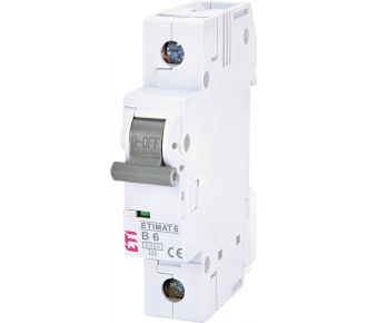 Автоматический выключатель ETI ETIMAT 6 1p B 6A (2111512)