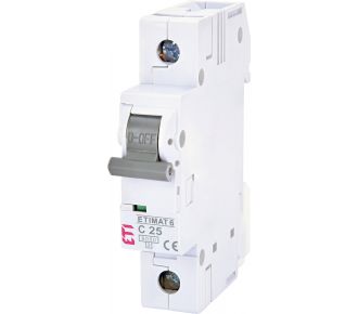 Автоматичний вимикач ETI ETIMAT 6 1p C 25A (2141518)