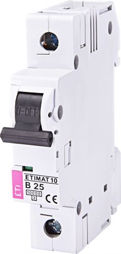 Автоматический выключатель ETI ETIMAT 10 1p B 25А (2121718) - фото 1