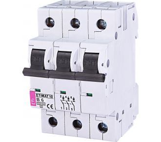 Автоматичний вимикач ETI ETIMAT 10 3p B 6А (2125712)